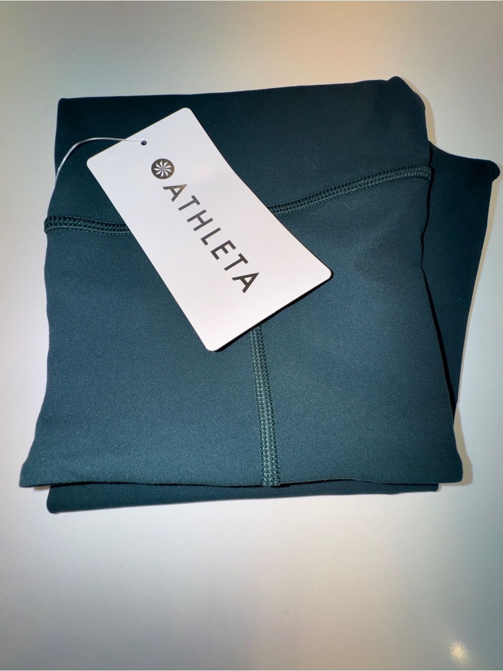 Athleta Teal Green ultra High rise elation 7/8 leggings